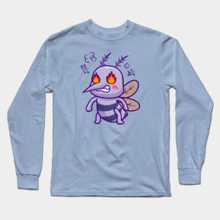 Cute Mosquito Angry Cartoon Long Sleeve T-Shirt